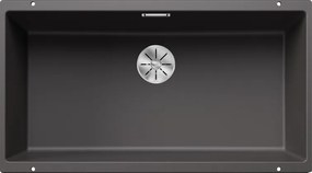 Blanco Subline 800-u - Υποκαθήμενος Νεροχύτης Κουζίνας Γρανίτη 83x46 - Rock Grey
