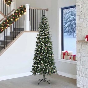 vidaXL Τεχνητό Χριστουγεννιάτικο Δέντρο με 300 LED Πράσινο 240 cm
