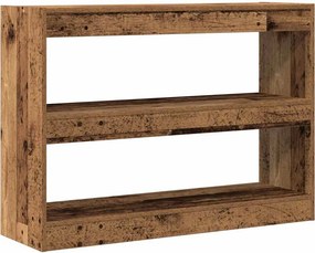 vidaXL Βιβλιοθήκη 2 επιπέδων 100 x 30 x 72 εκ Επεξεργασμένο Ξύλο