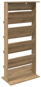 vidaXL Ράφι Περιοδικών με ράφι Artisan Oak 70 x 41 x 156 εκ.