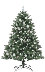 vidaXL Τεχνητό Χριστουγεννιάτικο Δέντρο με 150 LED Πράσινο 150 cm