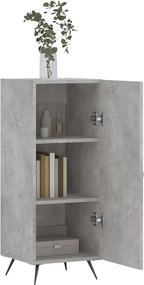 vidaXL Ντουλάπι Γκρι Σκυροδέματος 34,5x34x90 εκ. Επεξεργασμένο Ξύλο