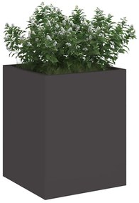 vidaXL Γλάστρα Κήπου Μαύρο 32 x 32 x 40 εκ. Κρύα έλαση από χάλυβα