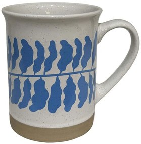 Κούπα Ydra 028873 10x10x12cm Beige-Blue Πηλός