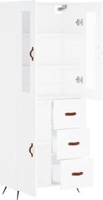 vidaXL Ντουλάπι Λευκό 69,5x34x180 εκ. από Επεξεργασμένο Ξύλο