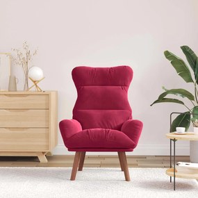 vidaXL Πολυθρόνα Κόκκινο 69 x 74 x 93 εκ. Βελούδο
