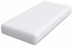 vidaXL Στρώμα Λευκό 80 x 160 cm Τσέπες ελατηρίων