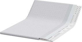 vidaXL Στρώμα επικάλυψης Λευκό 160 x 200 cm Υφασμα Jacquard