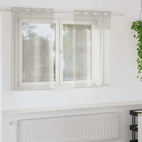 vidaXL Κουρτίνα βυσσινί 2 pcs Κρεμ 140 x 140 cm Πολυεστέρας