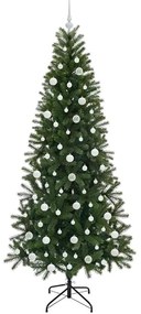 vidaXL Τεχνητό Χριστουγεννιάτικο Δέντρο Πράσινο 210 cm ΠΕ και PVC