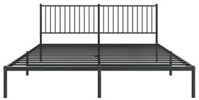 ΠΛΑΙΣΙΟ ΚΡΕΒΑΤΙΟΥ ΜΕ ΚΕΦΑΛΑΡΙ ΜΑΥΡΟ 183 X 213 ΕΚ. ΜΕΤΑΛΛΙΚΟ 350869