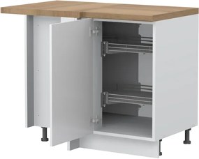 Επιδαπέδιο γωνιακό ντουλάπι Tahoma R-UG-1KZA-Λευκό ματ - 109.00Χ64.00Χ88.00cm