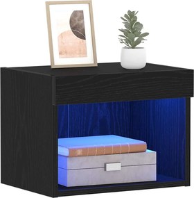 vidaXL Σετ επίπλου τηλεόρασης 2 pcs Μαύρη Οξυά Επεξεργασμένο Ξύλο