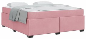 vidaXL Σκελετός Κρεβατιού Άλλο Ροζ 180 x 200 cm Βελούδο