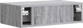 vidaXL Τραπεζάκι Τοίχου 59 x 34,5 x 17 εκ. Επεξεργασμένο Ξύλο
