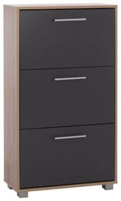 ΠΑΠΟΥΤΣΟΘΗΚΗ ΞΥΛΙΝΗ DAVINA HM2221.04 SONAMA-ΓΚΡΙ 3ΘΕΣΕΩΝ 62Χ24Χ110Υεκ
