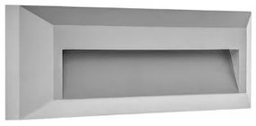 Απλίκα Τοίχου Ορθογώνια LED 2.5W 3CCT Μισό Πλαστικό IP65 ΦOS_ME-21-5101-10-Γκρι 21-5101-10