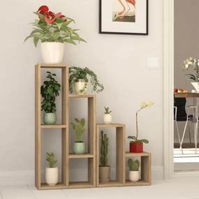 Megapap Ραφιέρα - Ανθοστήλη Sule Sapphire Oak 84x20x89εκ.