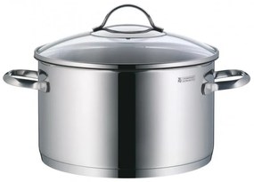 Σετ κατσαρόλες WMF Provence Plus 5, 9 μέρη, Ανοξείδωτο ατσάλι 18/10, Πάτος TransTherm πολλαπλών στρώσεων, Επαγωγή, Ασημί