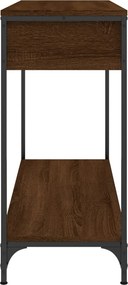 vidaXL Τραπέζι Κονσόλα Καφέ Δρυς 100x34,5x75 εκ. Επεξεργασμένο Ξύλο