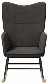 vidaXL Χαλαρωτική Πολυθρόνα Σκούρο γκρι 61 x 78 x 98 εκ. ύφασμα