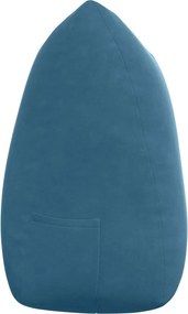 vidaXL Μαξιλάρι Πλάτης Μπλε 140 x 24 x 50 εκ Βελούδο