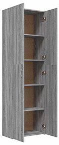vidaXL Ντουλάπα Γραφείου Γκρι Sonoma 60x32x190 εκ. Επεξεργασμένο Ξύλο
