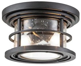 Πλαφονιέρα Φωτιστικό Οροφής 2xE27 40W IP44 Μαύρο Lighthouse FE-LIGHTHOUSE-F-BLK Elstead Lighting FE-LIGHTHOUSE-F-BLK Μαύρο