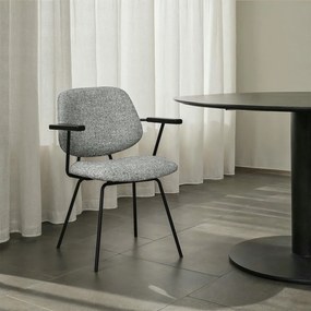 Sofia Dining Chair with Armrests Grey