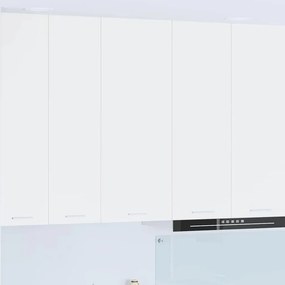 vidaXL Κρεμαστό ντουλάπι Λευκό 40 x 31 x 100 εκ. Επεξεργασμένο ξύλο