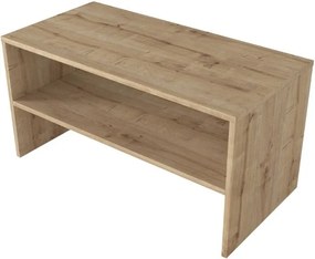 Τραπεζάκι σαλονιού Eleva Megapap χρώμα sapphire oak 90x44,6x46,4εκ.