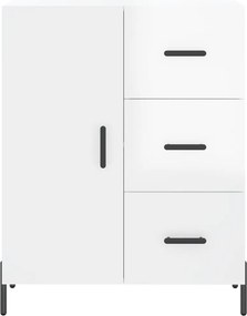 vidaXL Ντουλάπι Γυαλιστερό Λευκό 69,5x34x90 εκ. Επεξεργασμένο Ξύλο