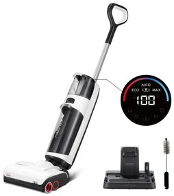 Κάθετη ηλεκτρική σκούπα 5σε1 Roborock Dyad Pro Combo R300002, 17000 Pa, 300 m2, 0,46 l, 4 λειτουργίες, Αυτοκαθαρισμός,, Αυτονομία έως 60 λεπτά, Λευκό