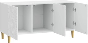 vidaXL Ντουλάπι TV 99 x 34,5 x 50 εκ. Γυαλιστερό Λευκό