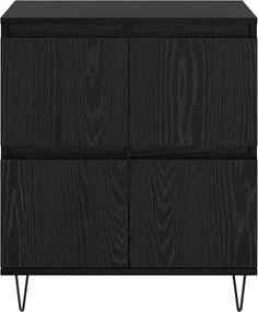 vidaXL Παραδοσιακά Πλευρικά Έπιπλα 2 pcs Μαύρη δρυς