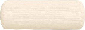 vidaXL Μαξιλάρια Στήριγμα 2 pcs Κρεμ Ø 25 x 70 cm Υφασμάτινο Κορντουρά