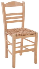 Καρέκλα JHETT C10369.02 Επιλοχία με Ψάθα Άβαφη 40.5x43x88 εκ.