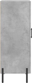 vidaXL Ντουλάπι Γκρι Σκυροδέματος 34,5x34x90 εκ. Επεξεργασμένο Ξύλο