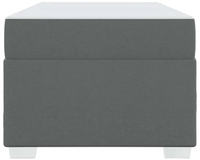 vidaXL Σκελετός Κρεβατιού Σκούρο γκρι 90 x 190 cm ύφασμα