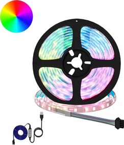 vidaXL Λωρίδα LED 12 pcs Μαύρο και Διαφανές 2300 χιλ