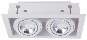 Downlight Σποτ χωνευτό δίφωτο ES111 γκρι μαύρο λευκό Nowodvorski-9574-Λευκό 9574