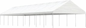 vidaXL Κιόσκι με Τέντα Λευκό 20,07 x 5,88 x 3,75 μ. από Πολυαιθυλένιο