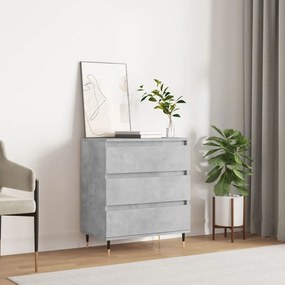 vidaXL Ντουλάπι Γκρι Σκυροδέματος 60x35x70 εκ. Επεξεργασμένο Ξύλο