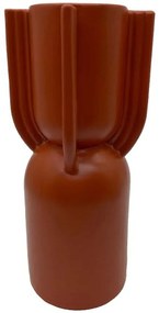 Βάζο Nordi 026113 12x12x32cm Terracotta Πολυρεσίνη