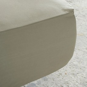 Σεντόνι Unicolors Με Λάστιχο Brown Nima Single 100x232cm 100% Βαμβάκι