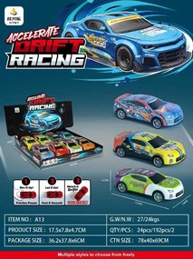 Σετ μεταλλικά αυτοκίνητα με Pull Back - 8pcs - A13 - 917321