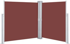 vidaXL Σκίαστρο Πλαϊνό Συρόμενο Καφέ 140 x 600 εκ.
