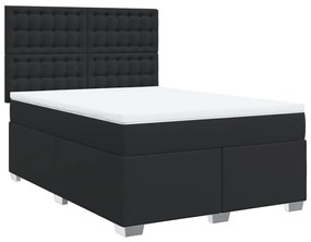 ΚΡΕΒΑΤΙ BOXSPRING ΜΕ ΣΤΡΩΜΑ ΜΑΥΡΟ 140X190ΕΚ.ΑΠΟ ΣΥΝΘΕΤΙΚΟ ΔΕΡΜΑ 3290720