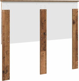 vidaXL Κεφαλάρι Παλιό ξύλο 138 x 7 x 100 εκ