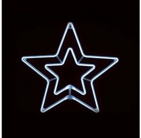 Χριστουγεννιάτικο Αστέρι NEON LED IP44 55CM DOUBLE STARS ACA X083001415 Λευκό